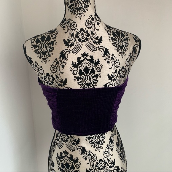 Zara Velvet Rhinestone Tube Top - Picture 5 of 11